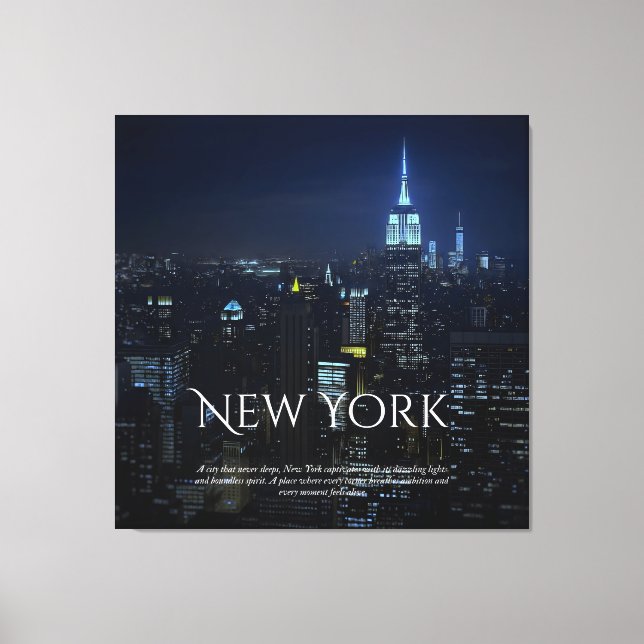 New York City Skyline Poster – Modern Wall Art Pri (Front)