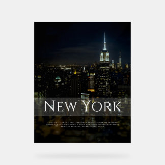 New York City Skyline Poster – Modern Wall Art Pri