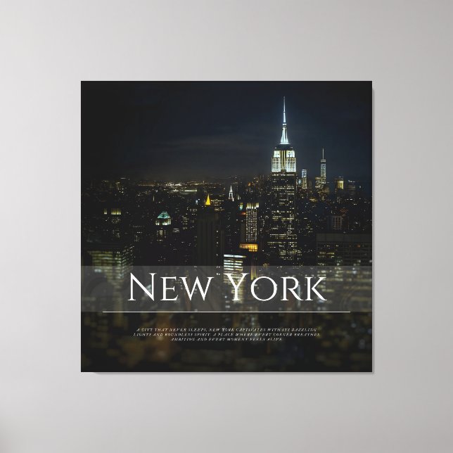 New York City Skyline Poster – Modern Wall Art Pri (Front)