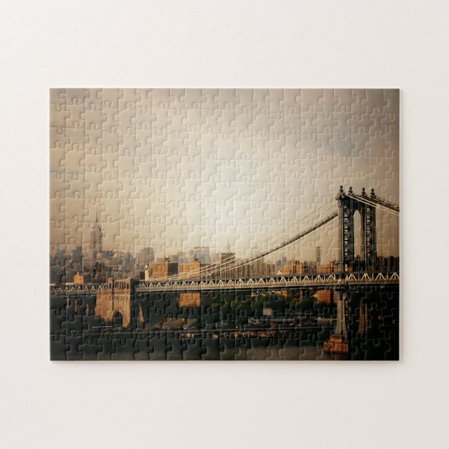 New York City Skyline Puzzle - Manhattan Bridge (Horizontal)