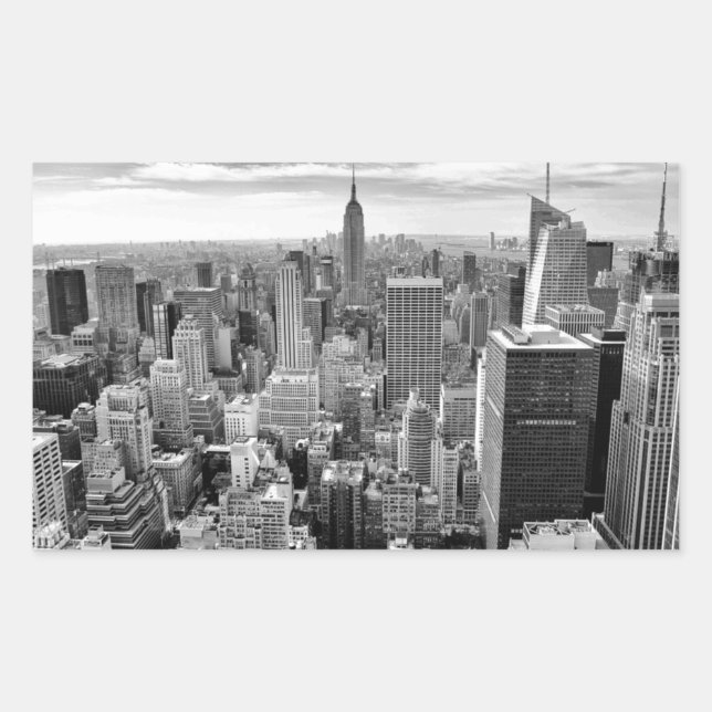New York City Skyline Rectangular Sticker (Front)