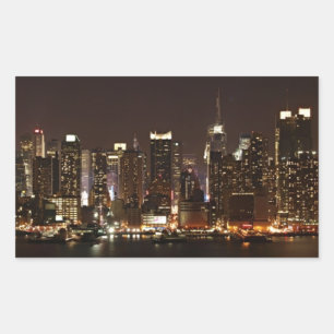 New York City Skyline Rectangular Sticker