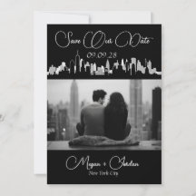 New York City Skyline Save The Date