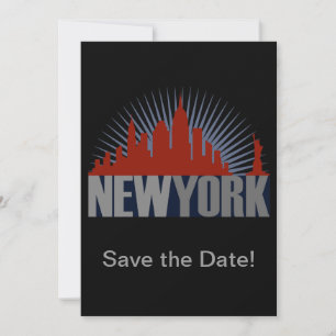 New York City Skyline Save The Date