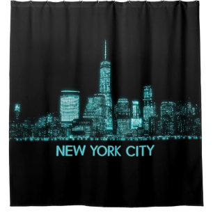 New York City Skyline Shower Curtain
