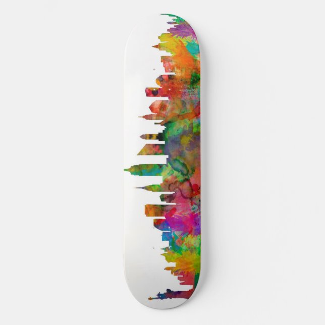 New York City Skyline Skateboard (Front)