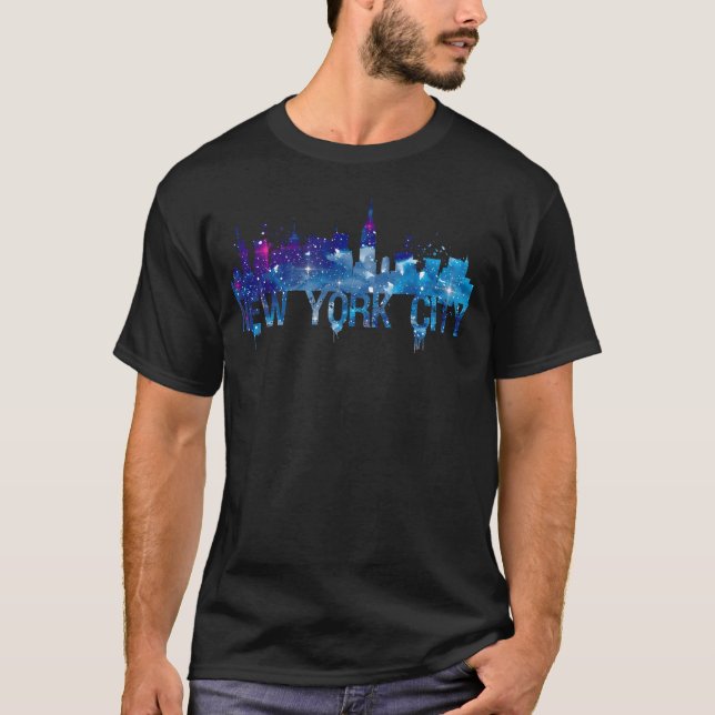 New York City Skyline Skyscrapers Nyc Vacation T-Shirt (Front)