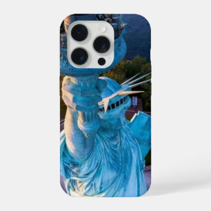 New York City Skyline, Statue of Liberty Torch iPhone 15 Pro Case