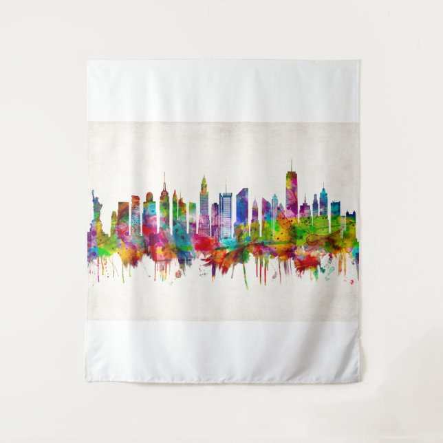 New York City Skyline Tapestry (Front)
