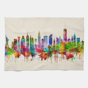 New York City Skyline Tea Towel