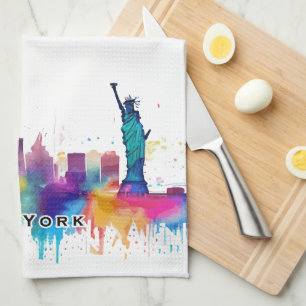 New York City Skyline Tea Towel