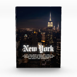 New York City Skyline Template Photo Block
