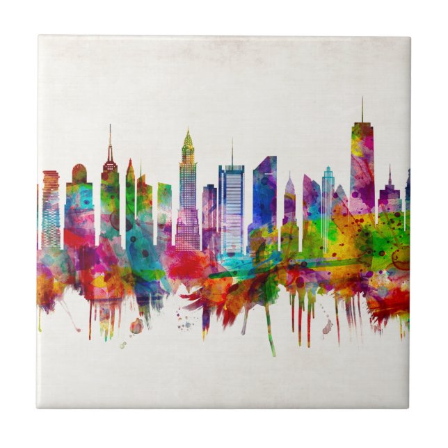 New York City Skyline Tile (Front)
