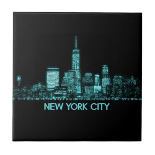 New York City Skyline Tile