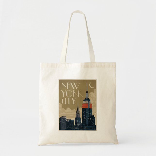 New York City Skyline Tote Bag (Front)