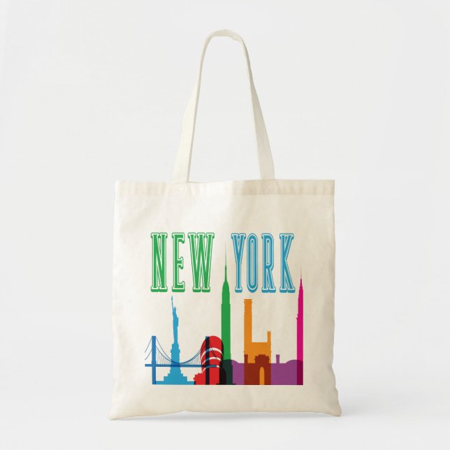 New York City Skyline Tote Bag (Front)