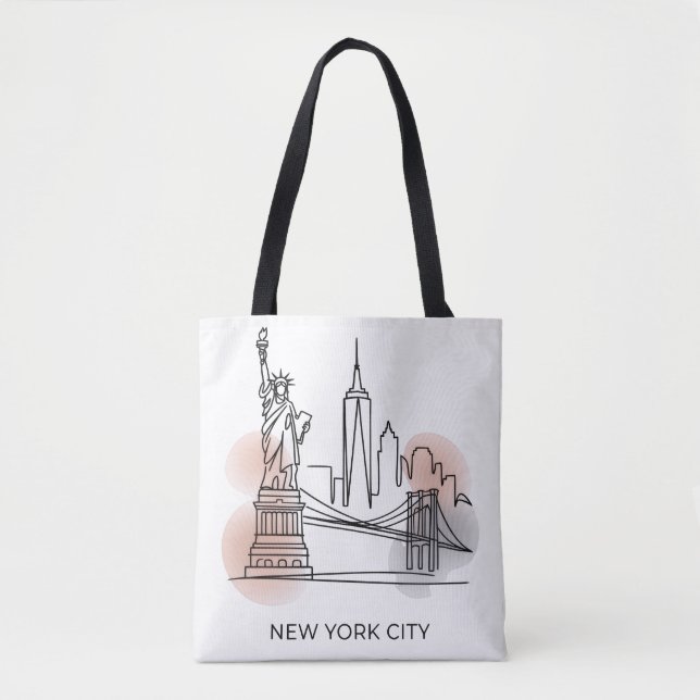 New York City Skyline Tote Bag for Women (Front)