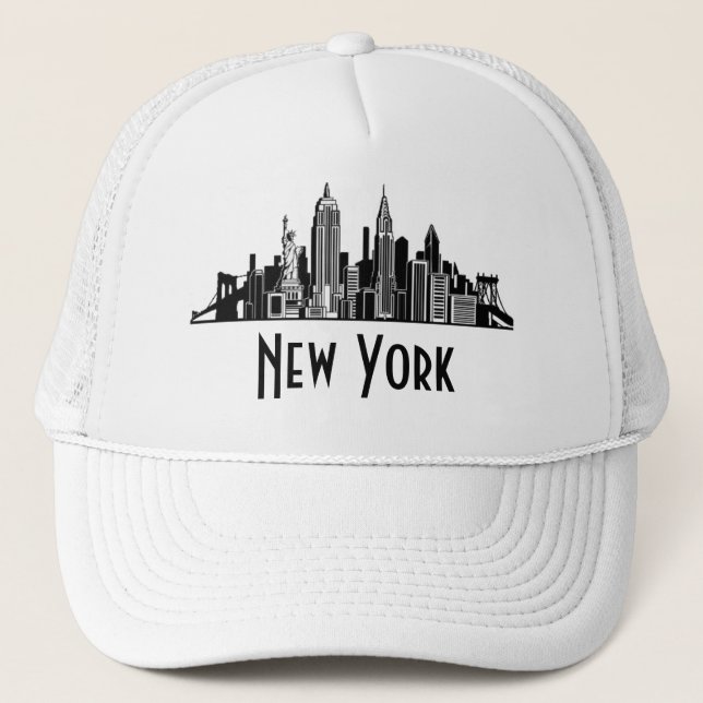 New York City Skyline Trucker Hat (Front)