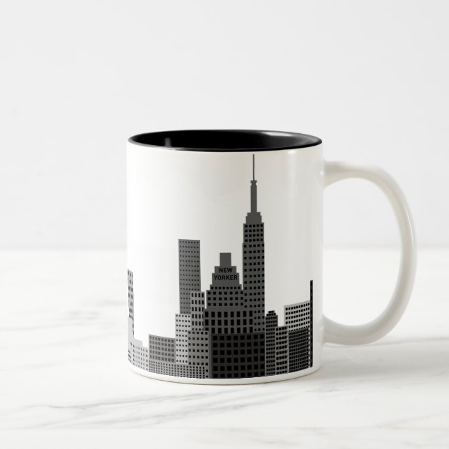 New York City Skyline Two-Tone Coffee Mug (Right)
