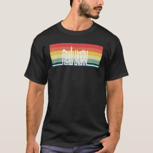 New York City Skyline Vintage I Love NY Buildings T-Shirt