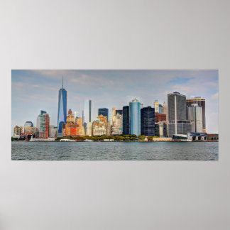 New york City Skyline/W Fredom Tower Poster