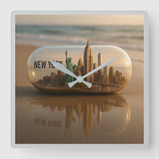 New York City Skyline Wall Clock 