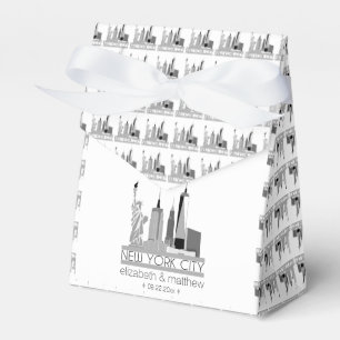 New York City Skyline Wedding Favour Box