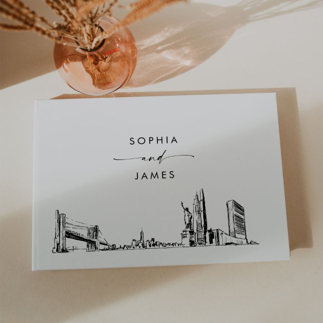 New York City Skyline Wedding Guest Book (Creator Uploaded)