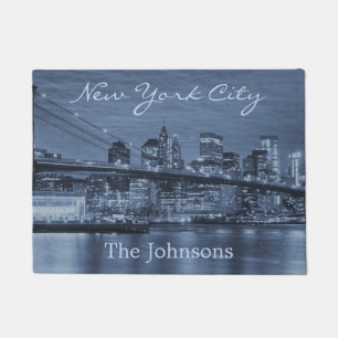 New York City Skyline Welcome Doormat