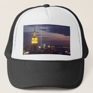 NEW YORK CITY SKYLINE WORLD TRADE CENTER TRUCKER HAT