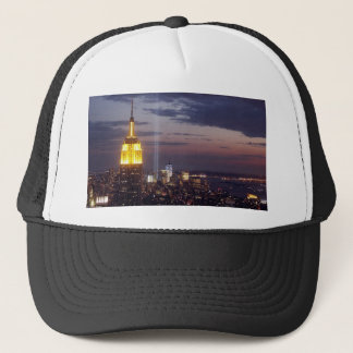 NEW YORK CITY SKYLINE WORLD TRADE CENTER TRUCKER HAT