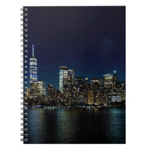 New York City Skyscraper Towers Night Photography Notebook