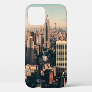 New York City skyscrapers roof terrace urban views iPhone 12 Case