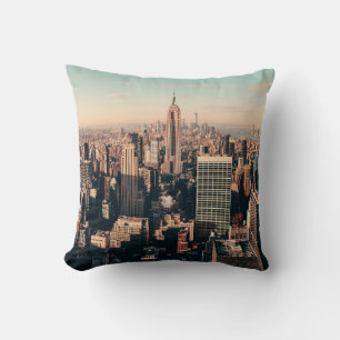 New York City skyscrapers roof terrace urban views Cushion