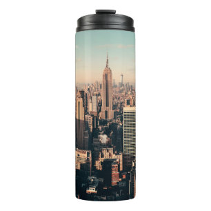New York City skyscrapers roof terrace urban views Thermal Tumbler