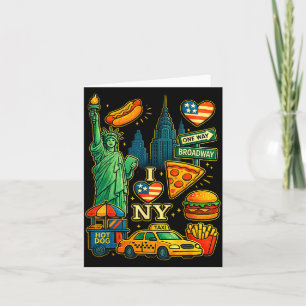 New York City Souvenir NY Icons Toddlers Kids Boys Card