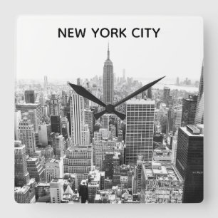 New York City Square Wall Clock