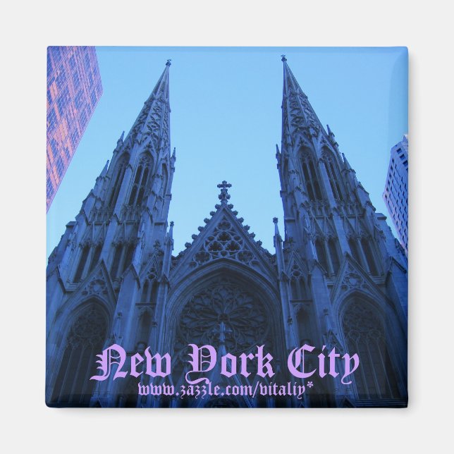 New York City St. Patrick's Cathedral magnet (Front)