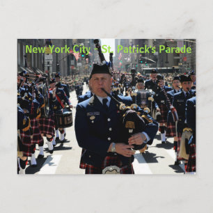 New York City St Patrick's Parade post card