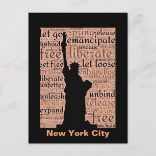 New York City Statue of Liberty Postcard