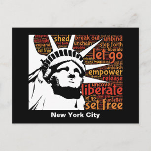 New York City Statue of Liberty Postcard