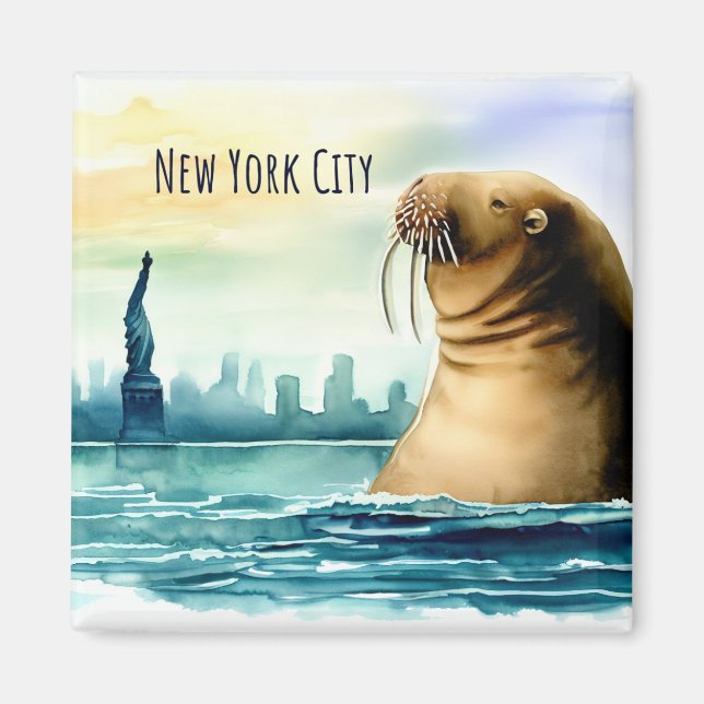 New York City Statue of Liberty souvenir  Magnet (Front)