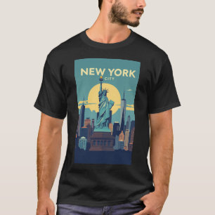 New York City Statue of Liberty Travel Vintage T-Shirt