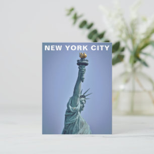 New York City Statue of Liberty Vintage Travel Postcard