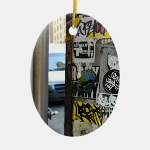 New York City Street Art Urban Photography NYC Ceramic Tree Decoration