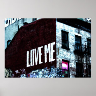 New York City Street Graffiti Photo Poster