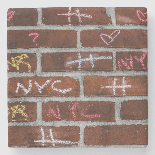 New York City Street Graffiti Photo Stone Coaster (Front)