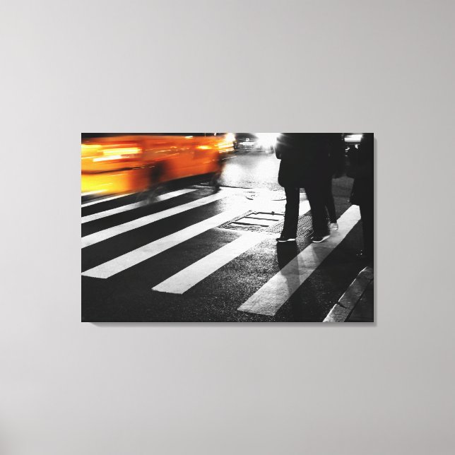 New York City Street Scene Canvas Print (Front)