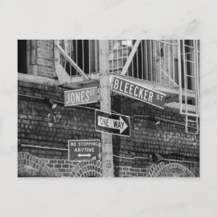 New York City Street Signs Postcard