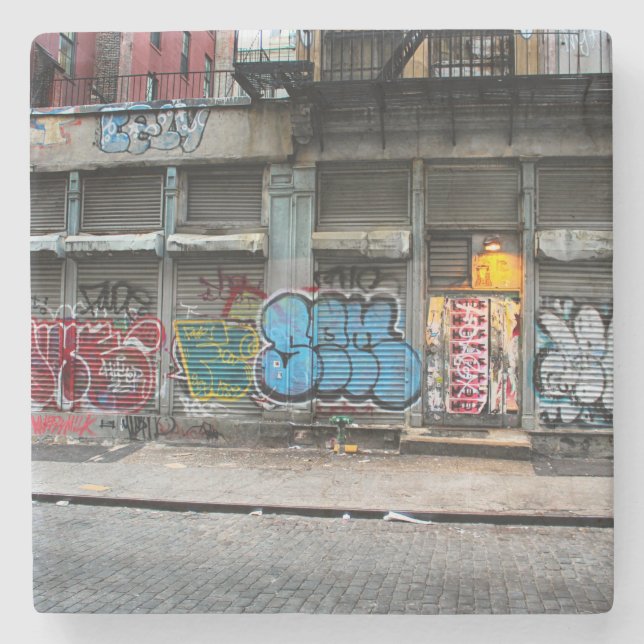 New York City Street Urban Photo Stone Coaster (Front)